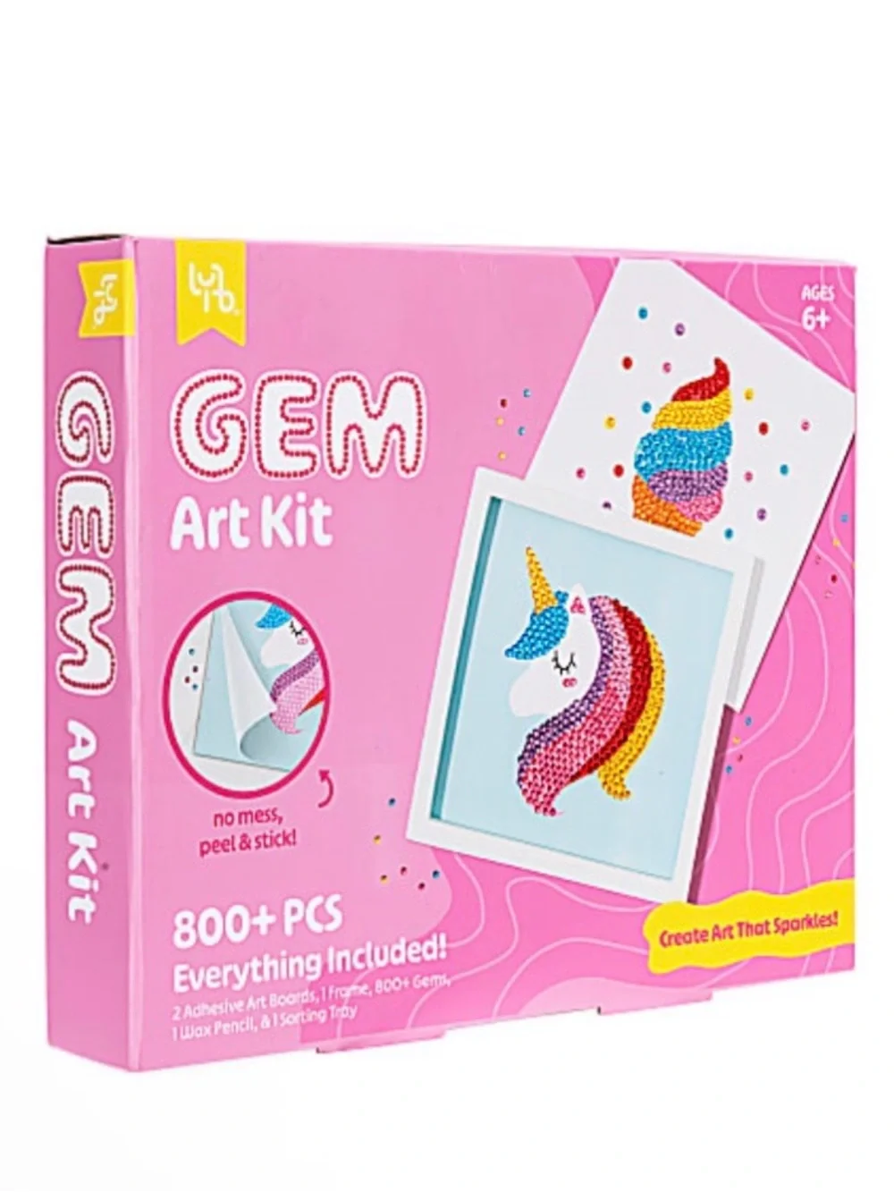 Little Yellow Bicycle Ice Cream & Unicorn Gem Art Kit Sealed New Box